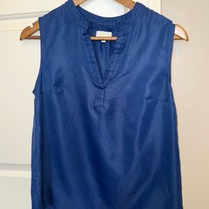 Mud Pie Navy Sleeveless Blouse Sz Small